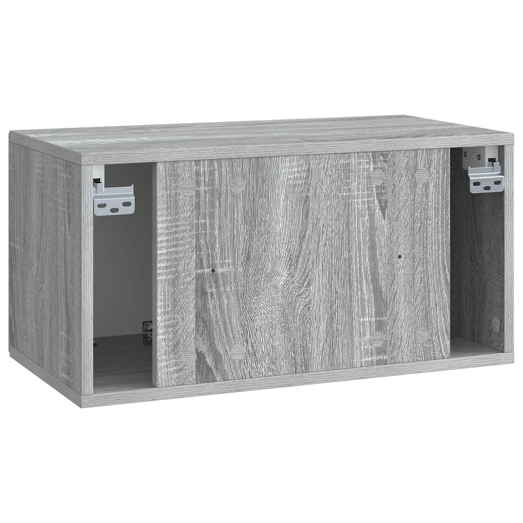vidaXL Szafka RTV montowana na ścianie Szary Sonoma 59,5 x 31 x 30 cm