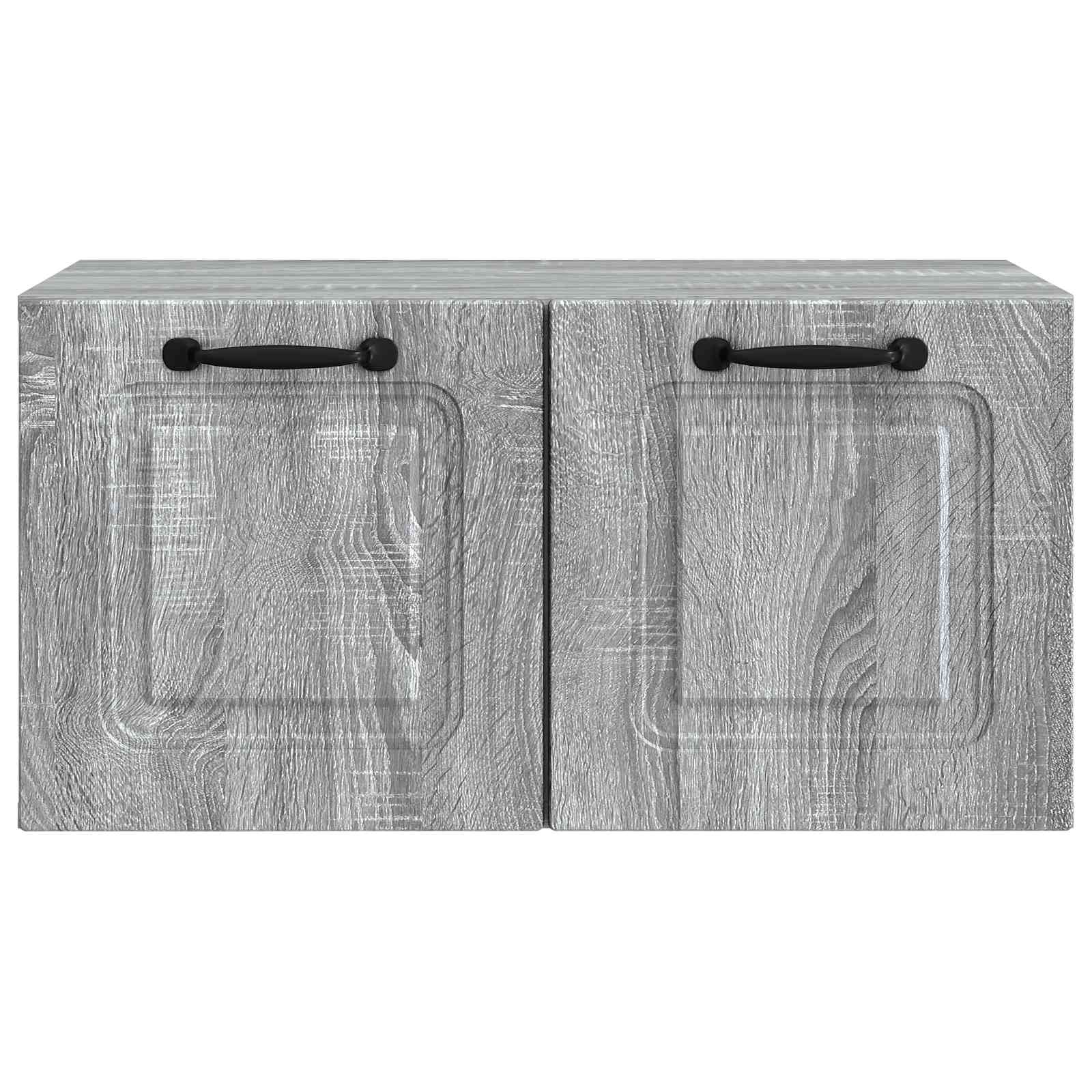 vidaXL Szafka RTV montowana na ścianie Szary Sonoma 59,5 x 31 x 30 cm