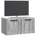 vidaXL Szafka RTV montowana na ścianie Szary Sonoma 59,5 x 31 x 30 cm