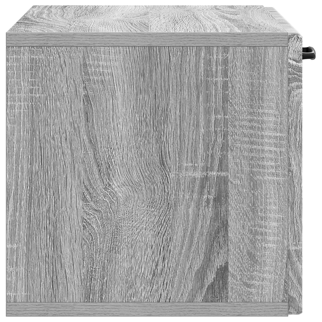 vidaXL Szafka RTV montowana na ścianie Szary Sonoma 59,5 x 31 x 30 cm
