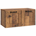 vidaXL Szafka RTV montowana na ścianie Stare drewno 59,5 x 31 x 30 cm