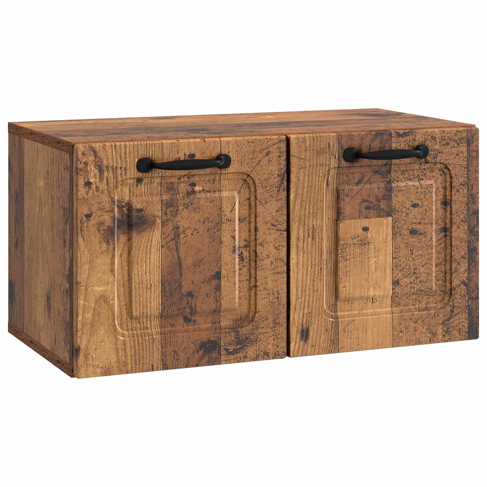 vidaXL Szafka RTV montowana na ścianie Stare drewno 59,5 x 31 x 30 cm