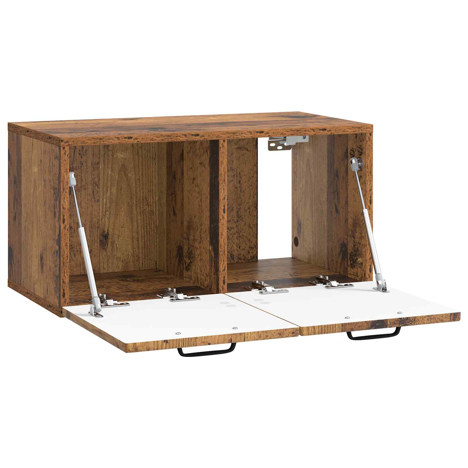 vidaXL Szafka RTV montowana na ścianie Stare drewno 59,5 x 31 x 30 cm