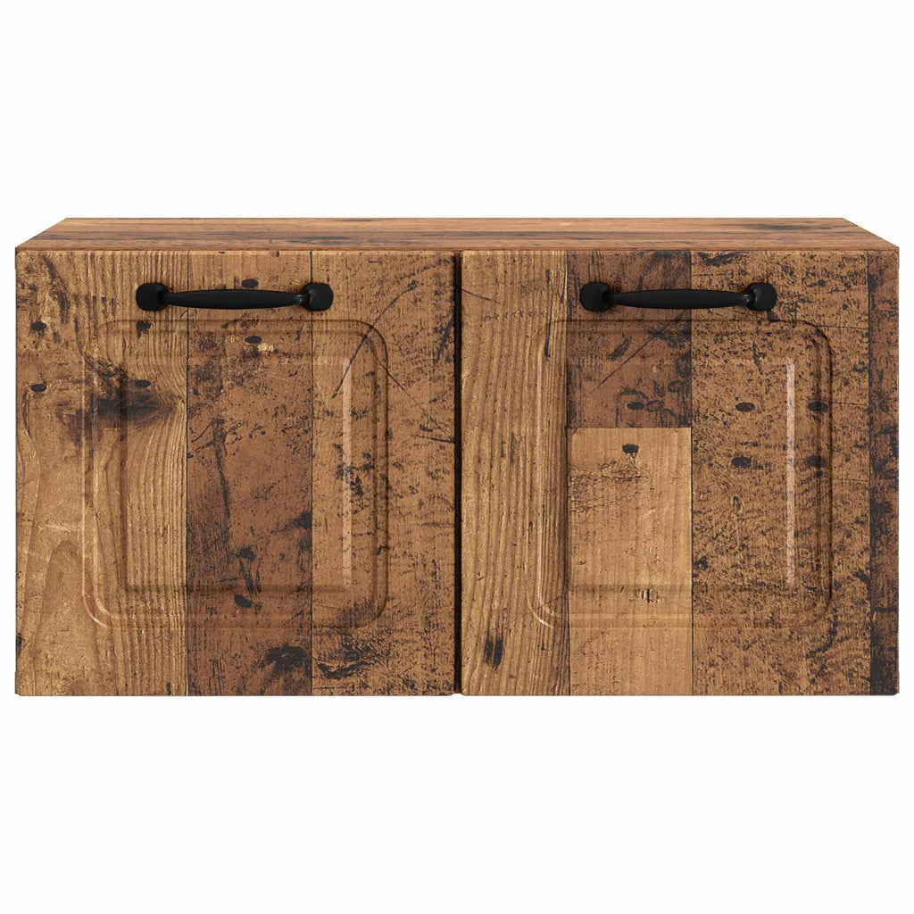 vidaXL Szafka RTV montowana na ścianie Stare drewno 59,5 x 31 x 30 cm