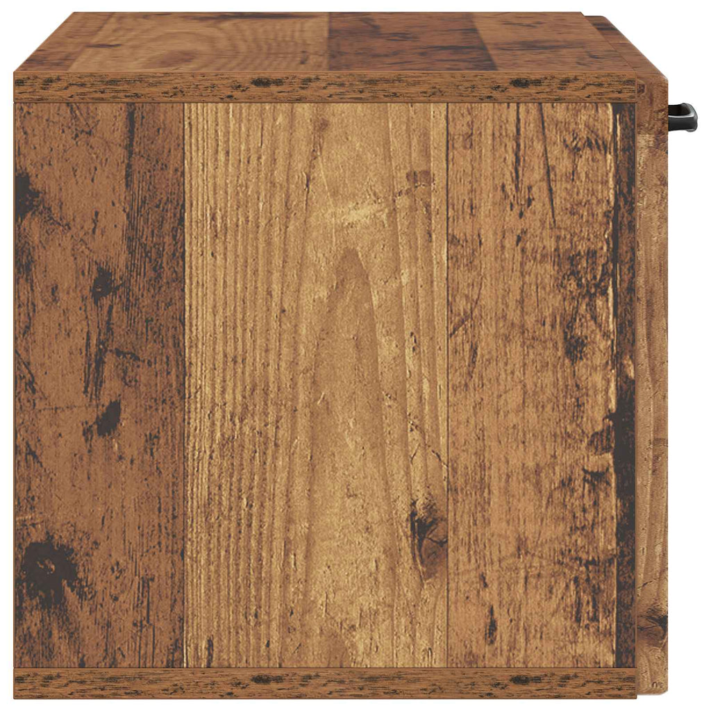 vidaXL Szafka RTV montowana na ścianie Stare drewno 59,5 x 31 x 30 cm