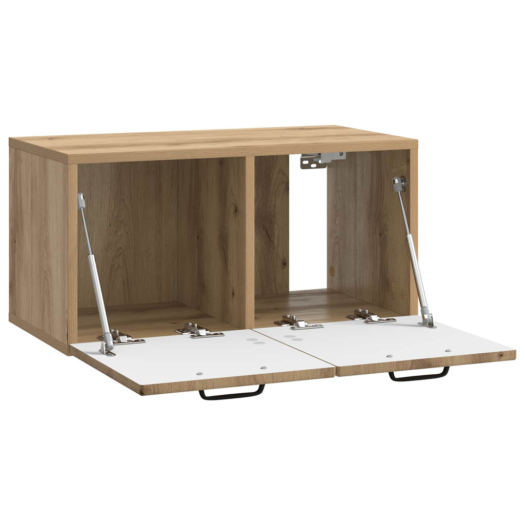 vidaXL Szafka RTV montowana na ścianie Dąb artisan 59,5 x 31 x 30 cm