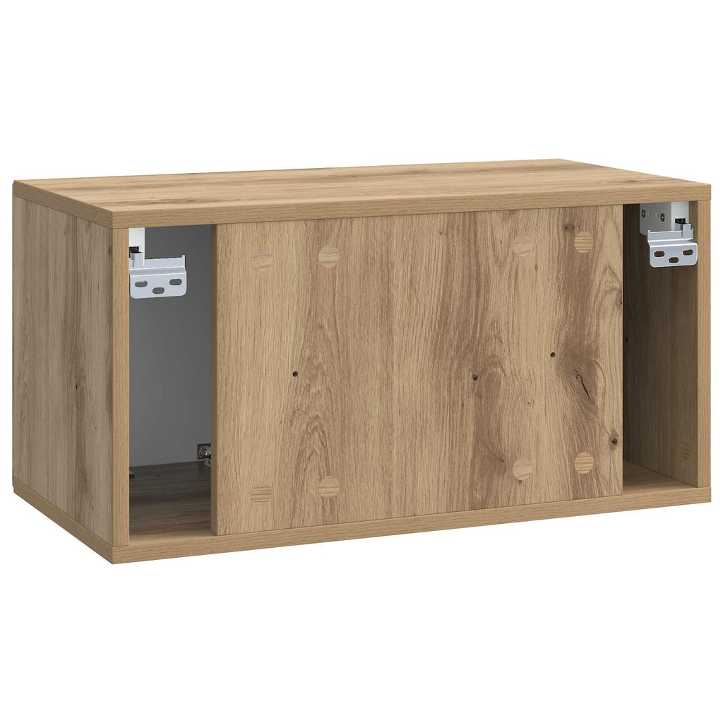 vidaXL Szafka RTV montowana na ścianie Dąb artisan 59,5 x 31 x 30 cm