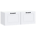vidaXL Szafka RTV montowana na ścianie Biały 78,5 x 31 x 30 cm