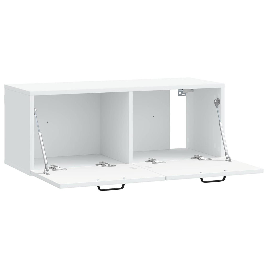 vidaXL Szafka RTV montowana na ścianie Biały 78,5 x 31 x 30 cm