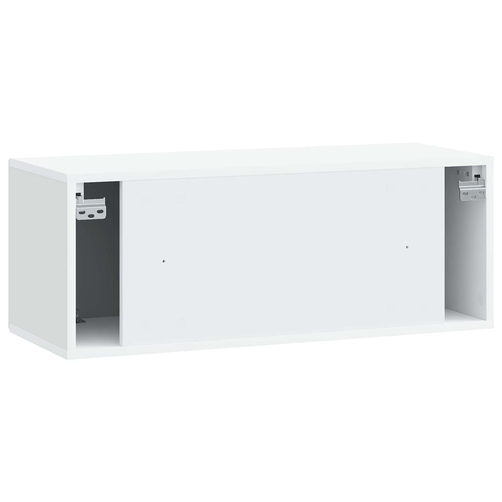 vidaXL Szafka RTV montowana na ścianie Biały 78,5 x 31 x 30 cm