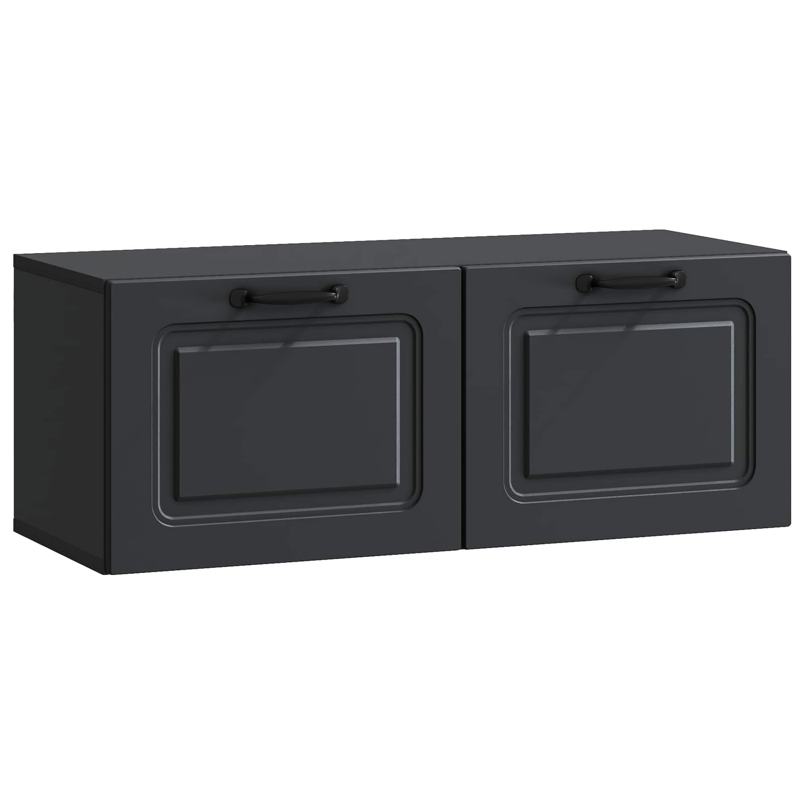 vidaXL Szafka RTV montowana na ścianie Czarny 78,5 x 31 x 30 cm