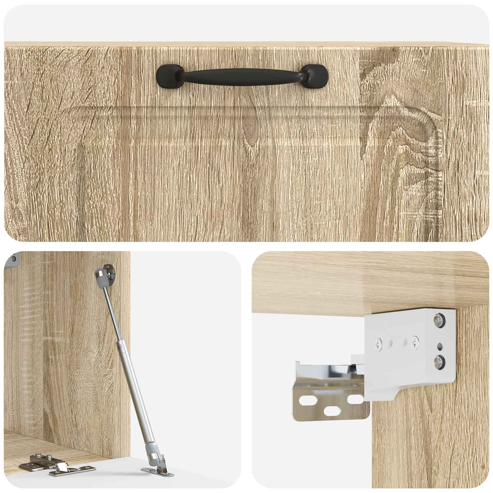 vidaXL Szafka RTV montowana na ścianie dąb Sonoma 78,5 x 31 x 30 cm
