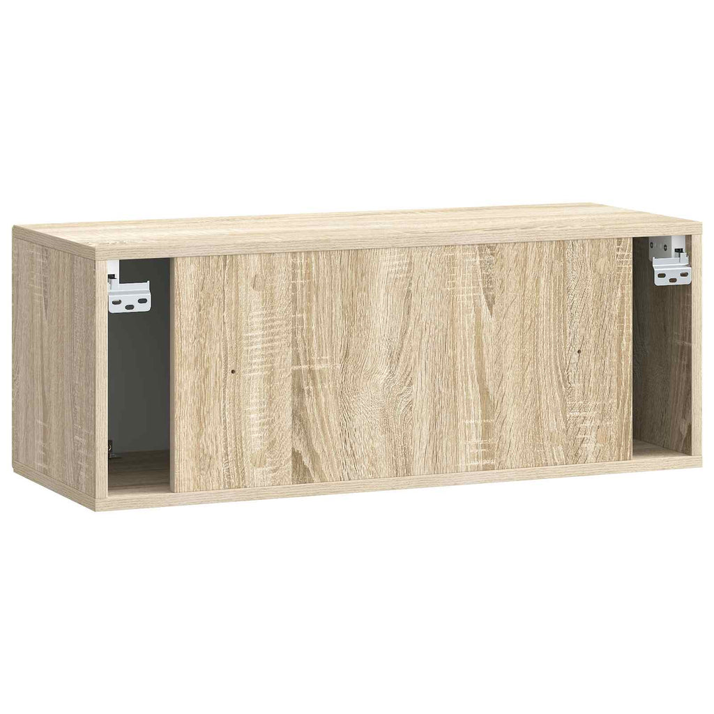 vidaXL Szafka RTV montowana na ścianie dąb Sonoma 78,5 x 31 x 30 cm
