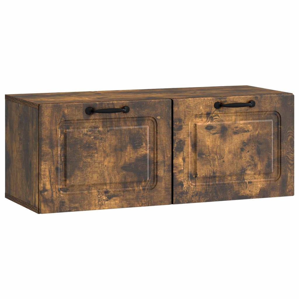 vidaXL Szafka RTV montowana na ścianie Dąb wędzony 78,5 x 31 x 30 cm