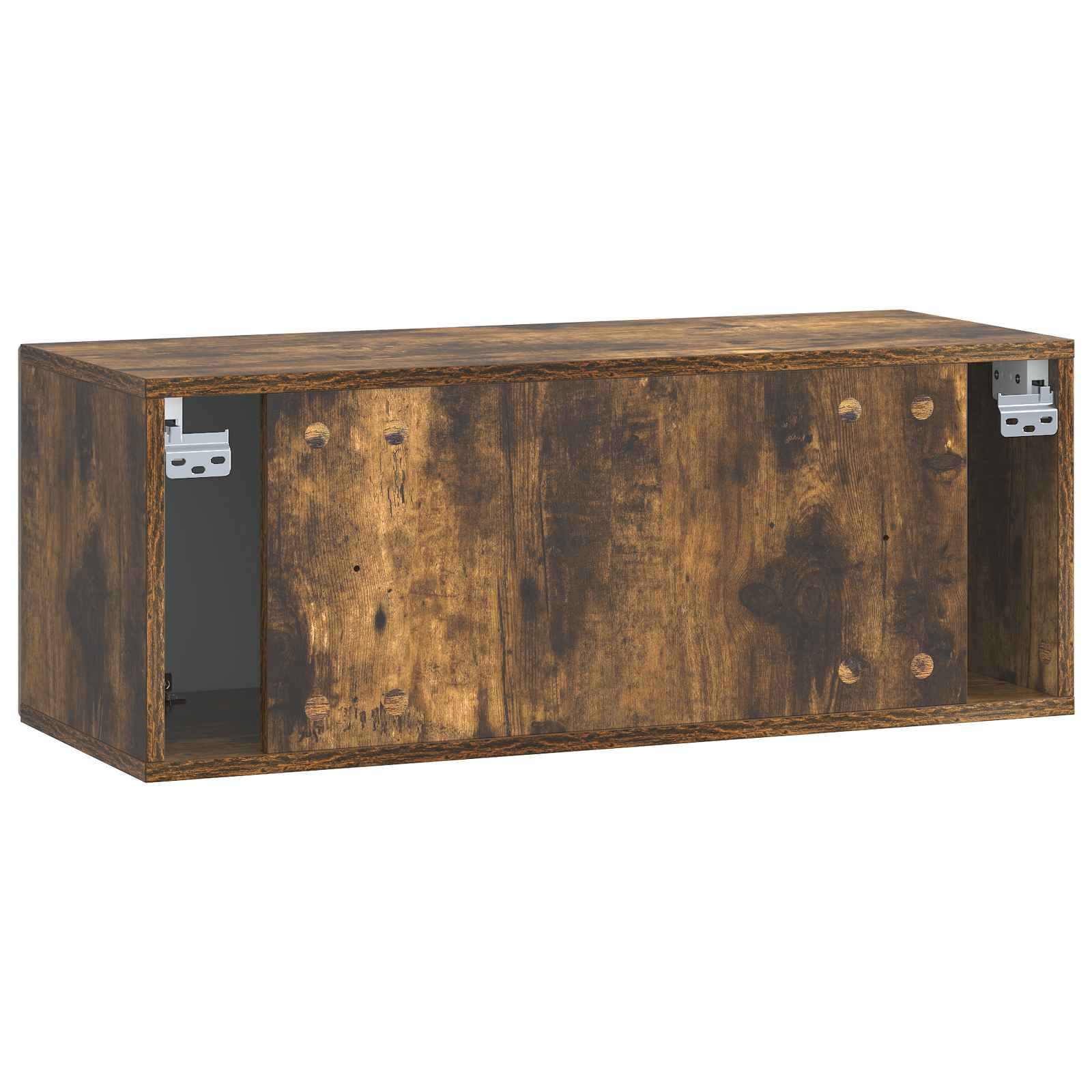 vidaXL Szafka RTV montowana na ścianie Dąb wędzony 78,5 x 31 x 30 cm