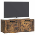 vidaXL Szafka RTV montowana na ścianie Dąb wędzony 78,5 x 31 x 30 cm