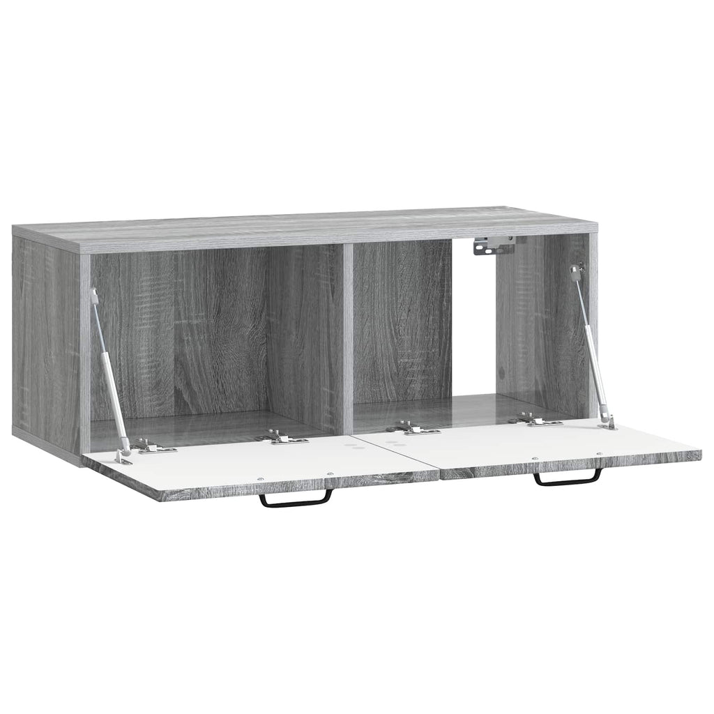 vidaXL Szafka RTV montowana na ścianie Szary Sonoma 78,5 x 31 x 30 cm