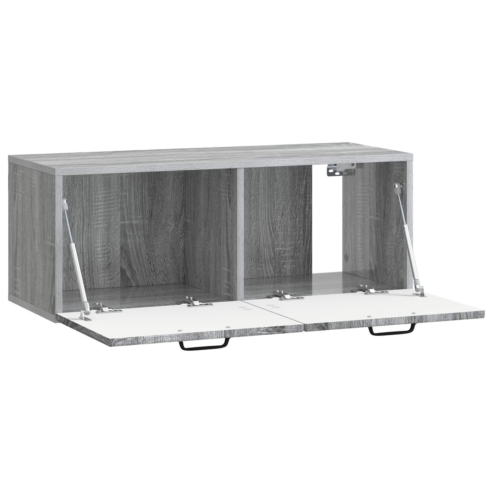 vidaXL Szafka RTV montowana na ścianie Szary Sonoma 78,5 x 31 x 30 cm