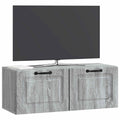 vidaXL Szafka RTV montowana na ścianie Szary Sonoma 78,5 x 31 x 30 cm