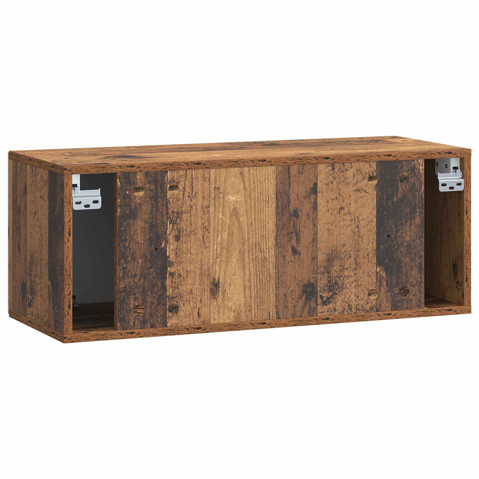 vidaXL Szafka RTV montowana na ścianie Stare drewno 78,5 x 31 x 30 cm