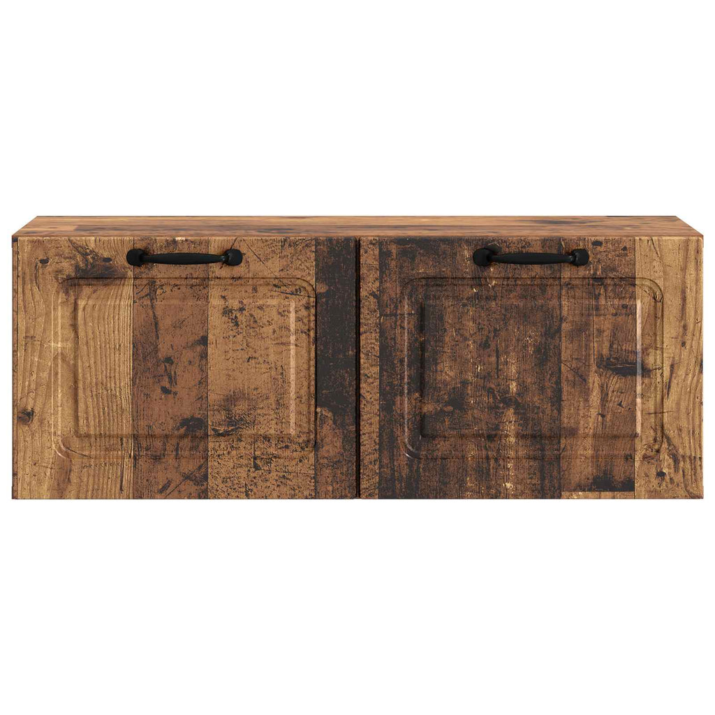 vidaXL Szafka RTV montowana na ścianie Stare drewno 78,5 x 31 x 30 cm