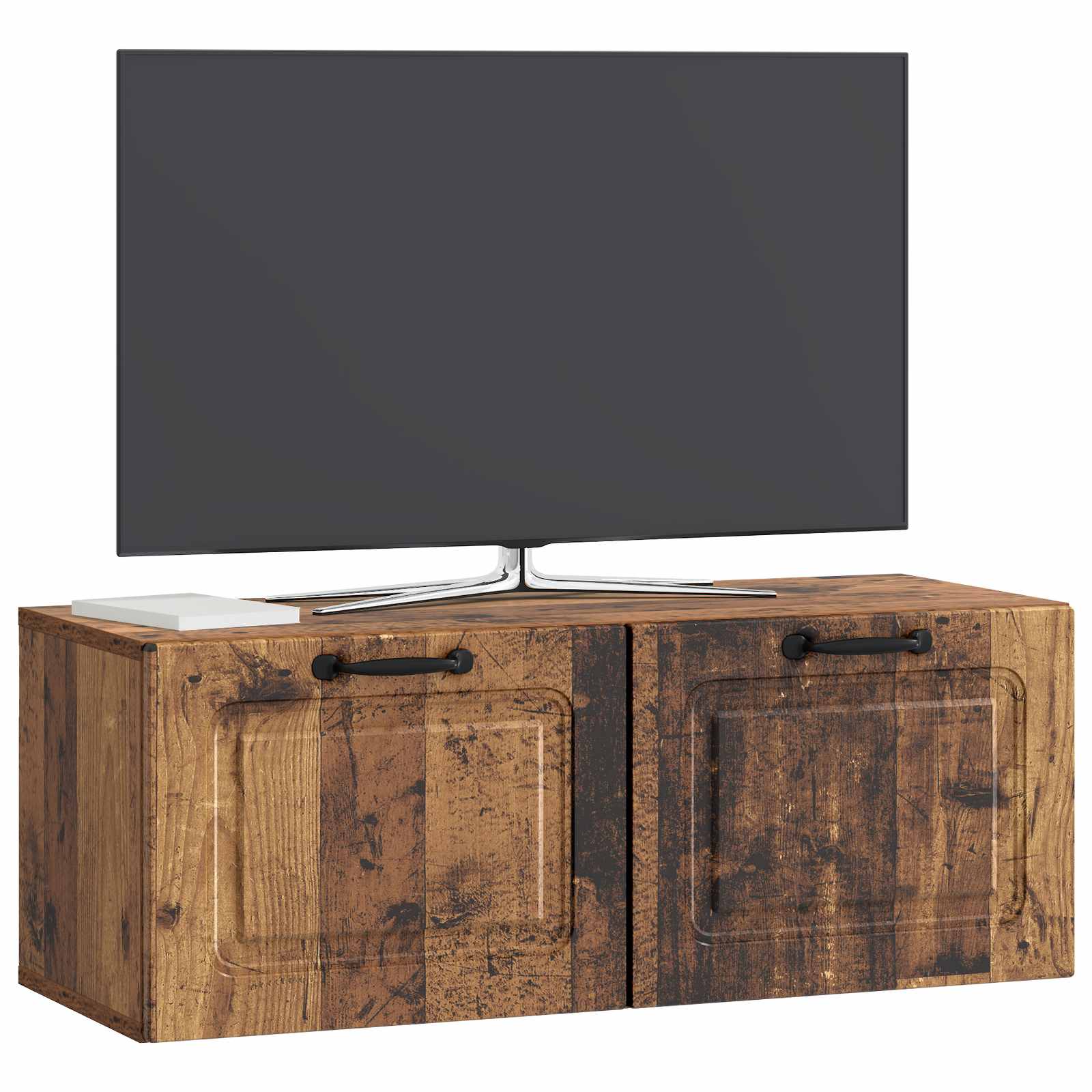 vidaXL Szafka RTV montowana na ścianie Stare drewno 78,5 x 31 x 30 cm