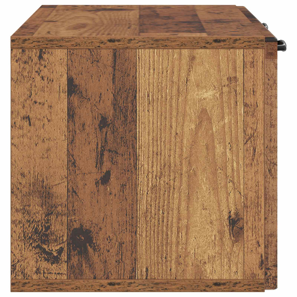 vidaXL Szafka RTV montowana na ścianie Stare drewno 78,5 x 31 x 30 cm