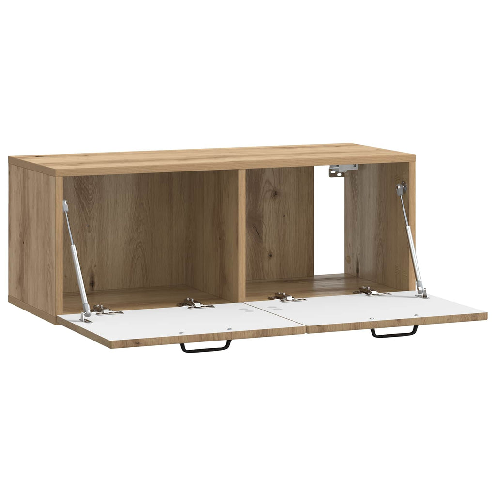 vidaXL Szafka RTV montowana na ścianie Dąb artisan 78,5 x 31 x 30 cm