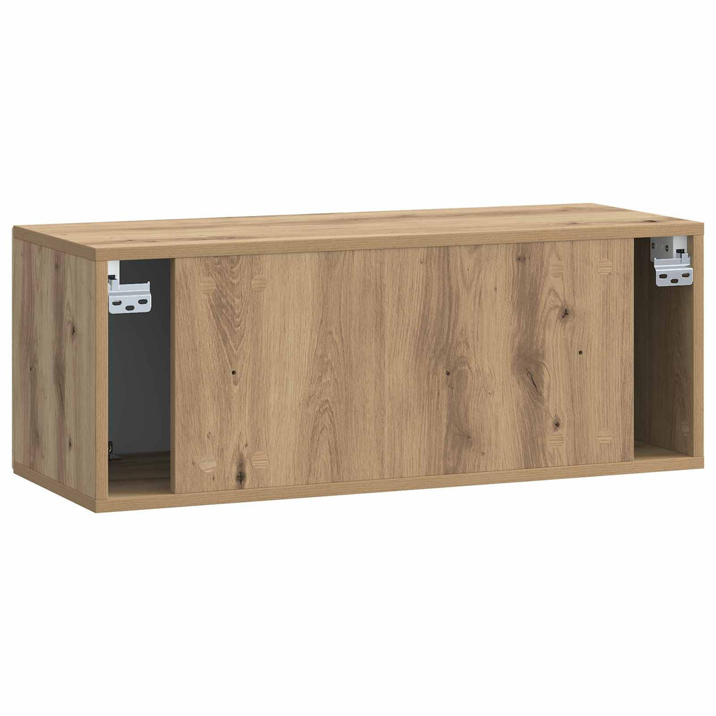 vidaXL Szafka RTV montowana na ścianie Dąb artisan 78,5 x 31 x 30 cm