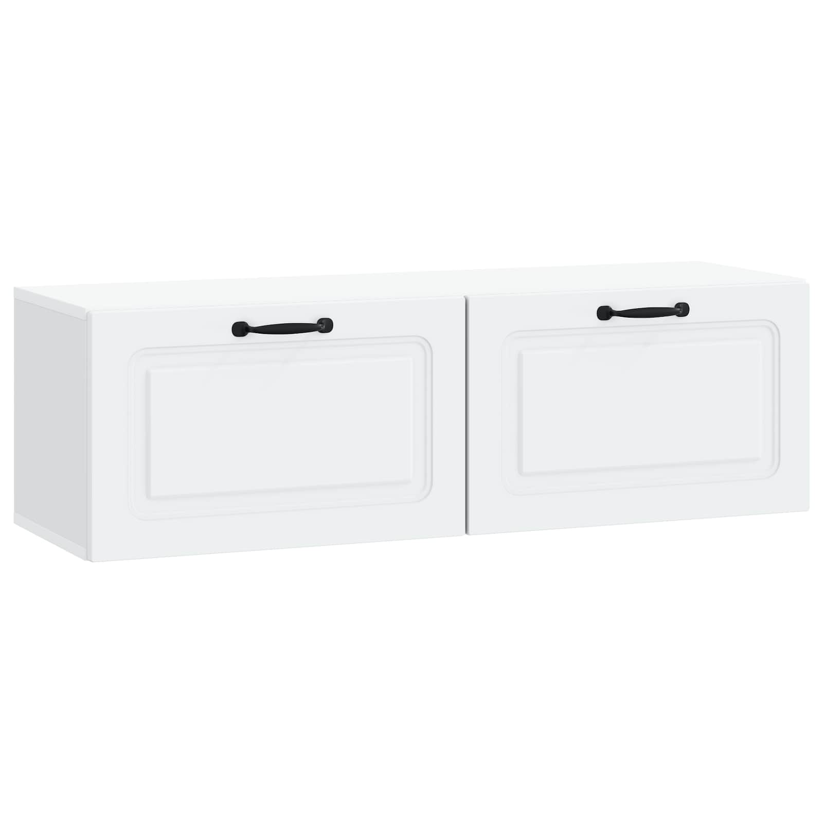 vidaXL Szafka RTV montowana na ścianie Biały 98 x 31 x 30 cm