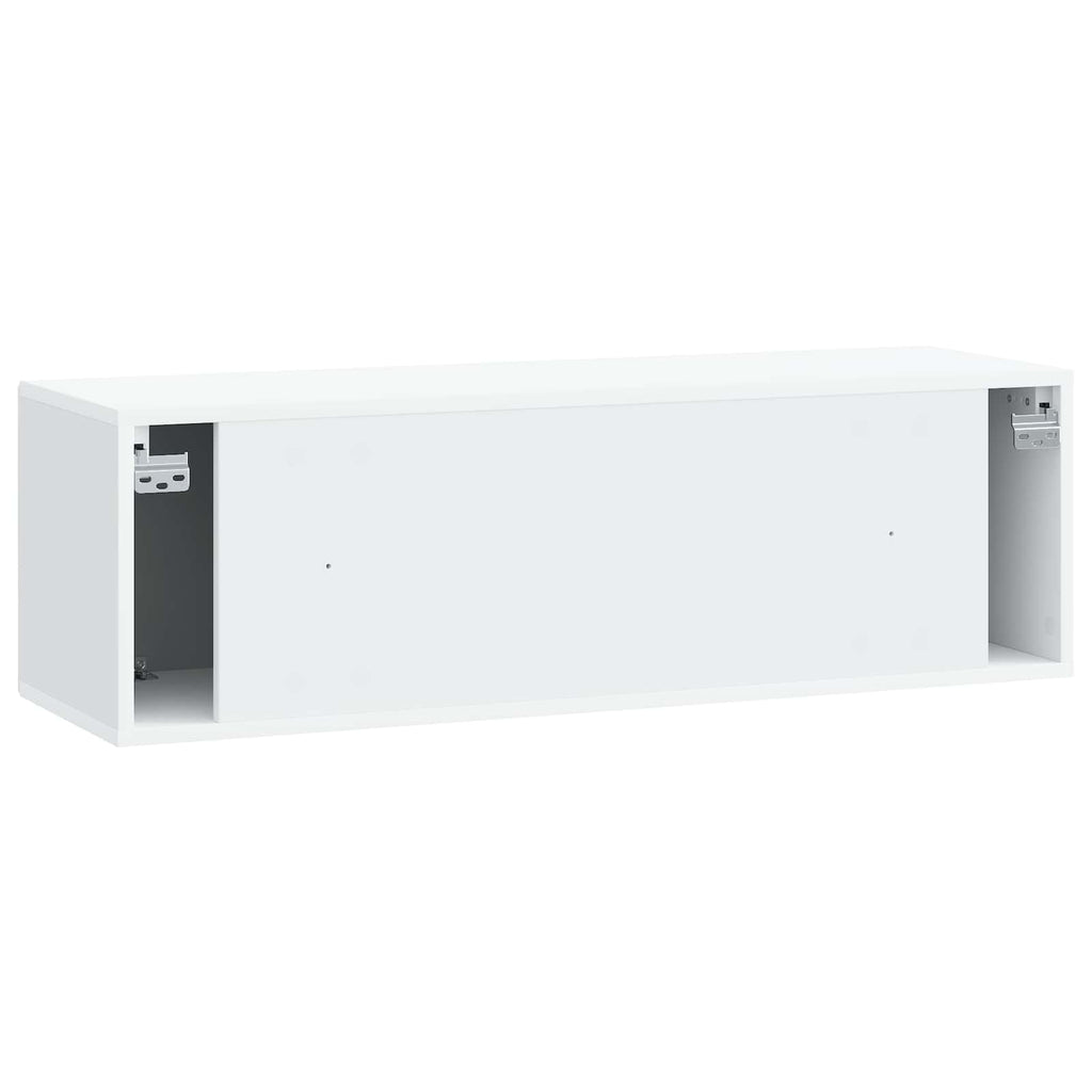 vidaXL Szafka RTV montowana na ścianie Biały 98 x 31 x 30 cm