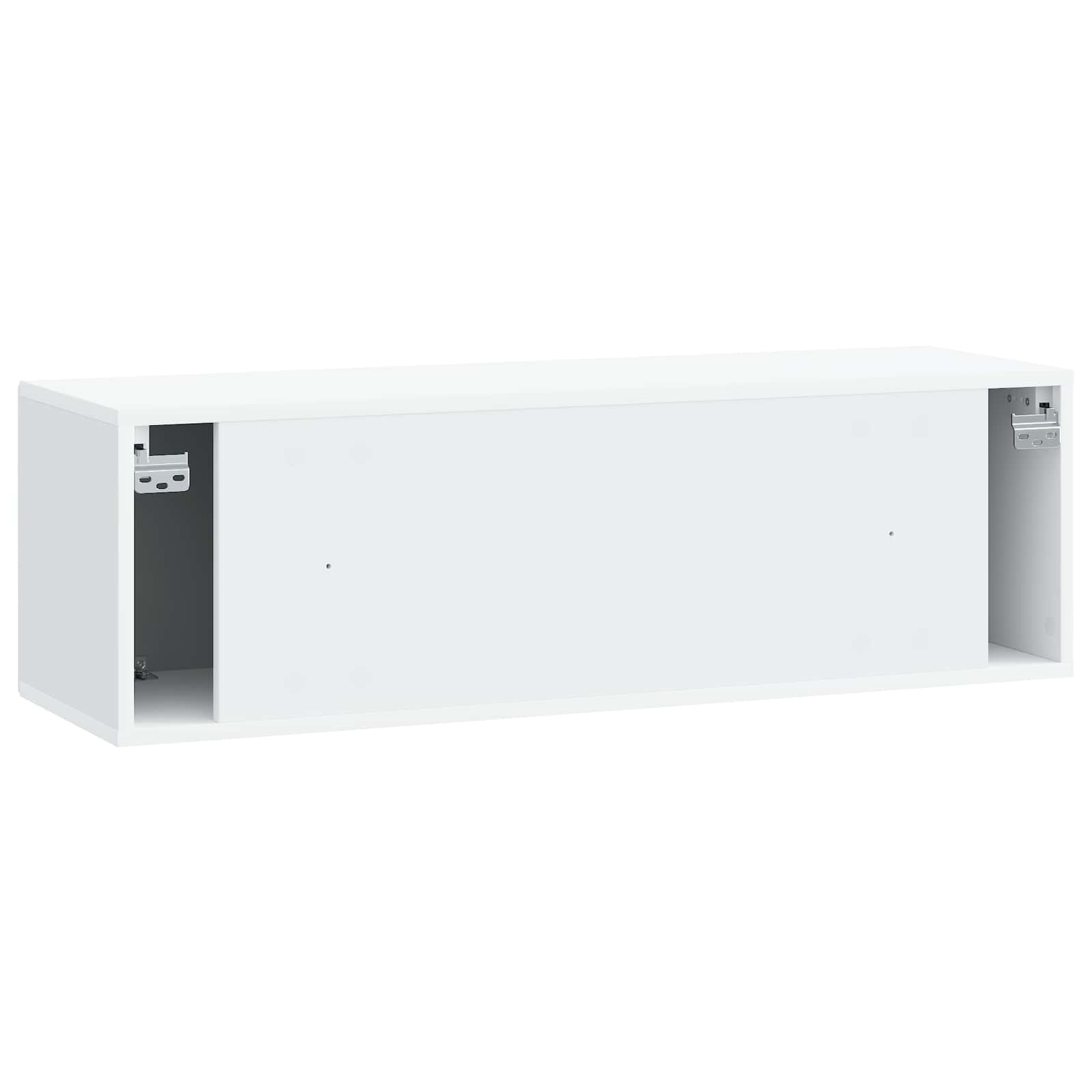 vidaXL Szafka RTV montowana na ścianie Biały 98 x 31 x 30 cm