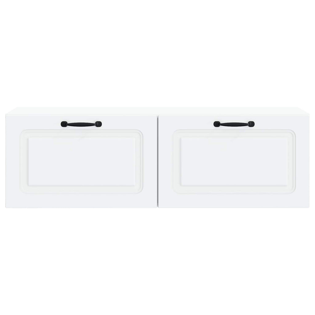 vidaXL Szafka RTV montowana na ścianie Biały 98 x 31 x 30 cm