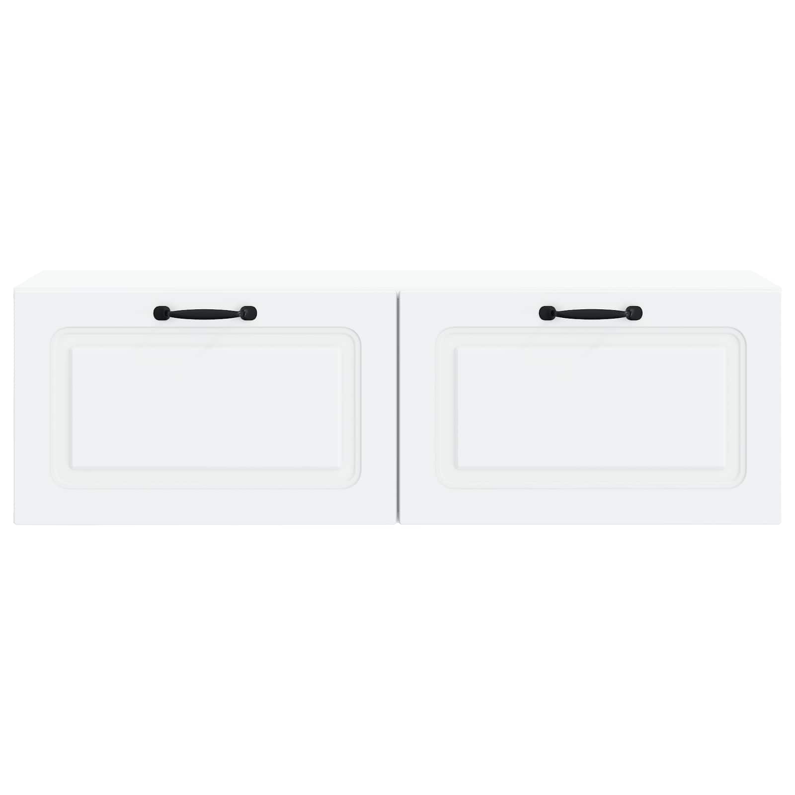 vidaXL Szafka RTV montowana na ścianie Biały 98 x 31 x 30 cm