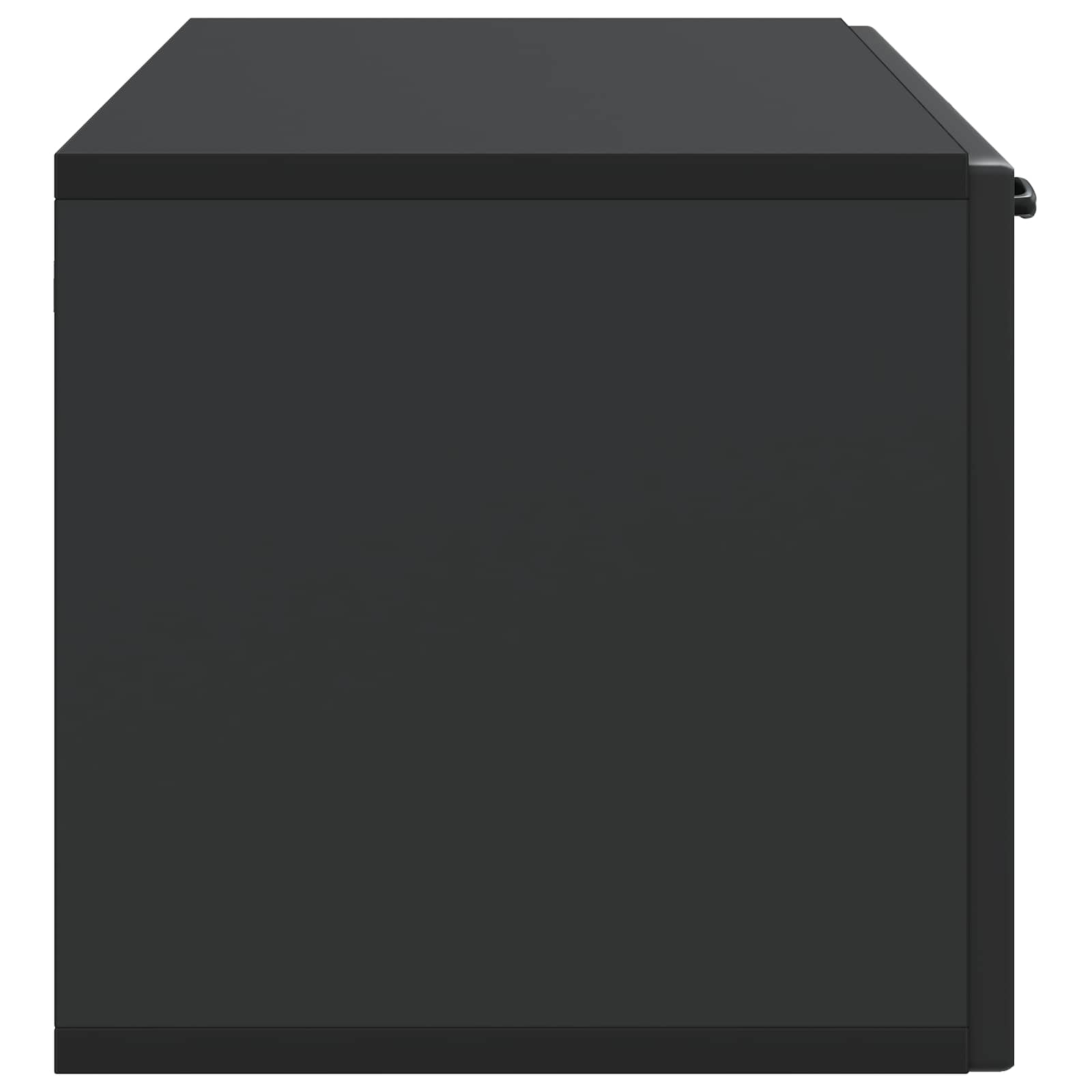 vidaXL Szafka RTV montowana na ścianie Czarny 98 x 31 x 30 cm