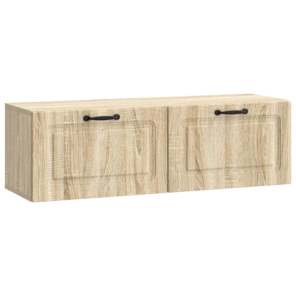 vidaXL Szafka RTV montowana na ścianie dąb Sonoma 98 x 31 x 30 cm