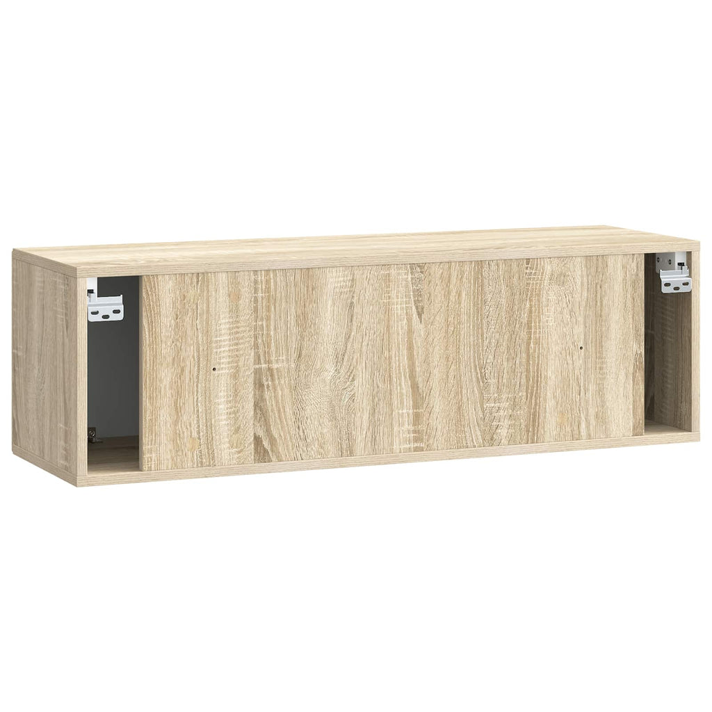 vidaXL Szafka RTV montowana na ścianie dąb Sonoma 98 x 31 x 30 cm