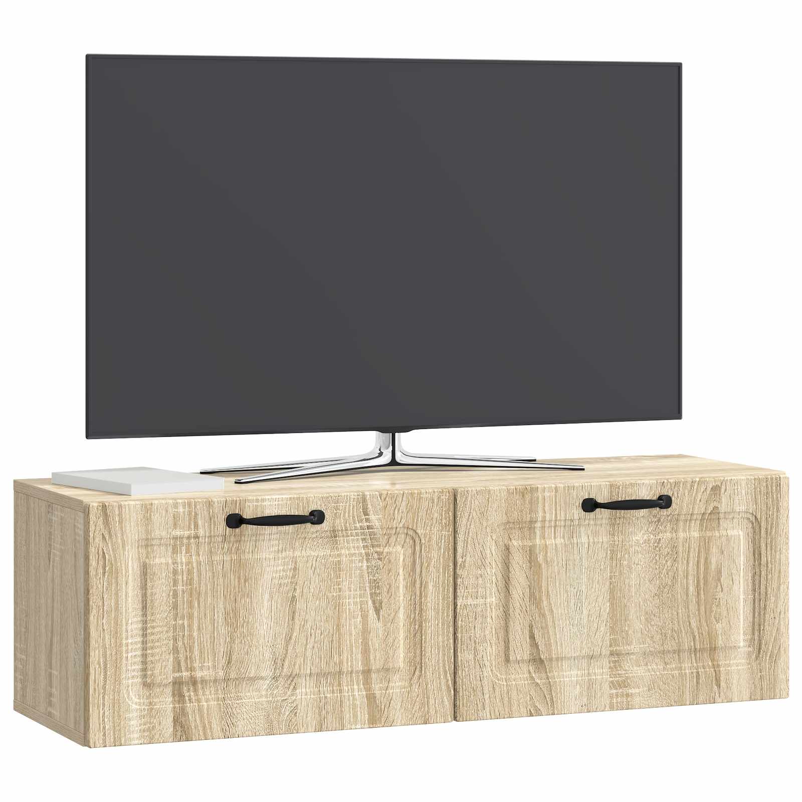 vidaXL Szafka RTV montowana na ścianie dąb Sonoma 98 x 31 x 30 cm