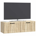 vidaXL Szafka RTV montowana na ścianie dąb Sonoma 98 x 31 x 30 cm