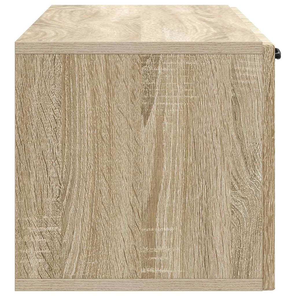 vidaXL Szafka RTV montowana na ścianie dąb Sonoma 98 x 31 x 30 cm