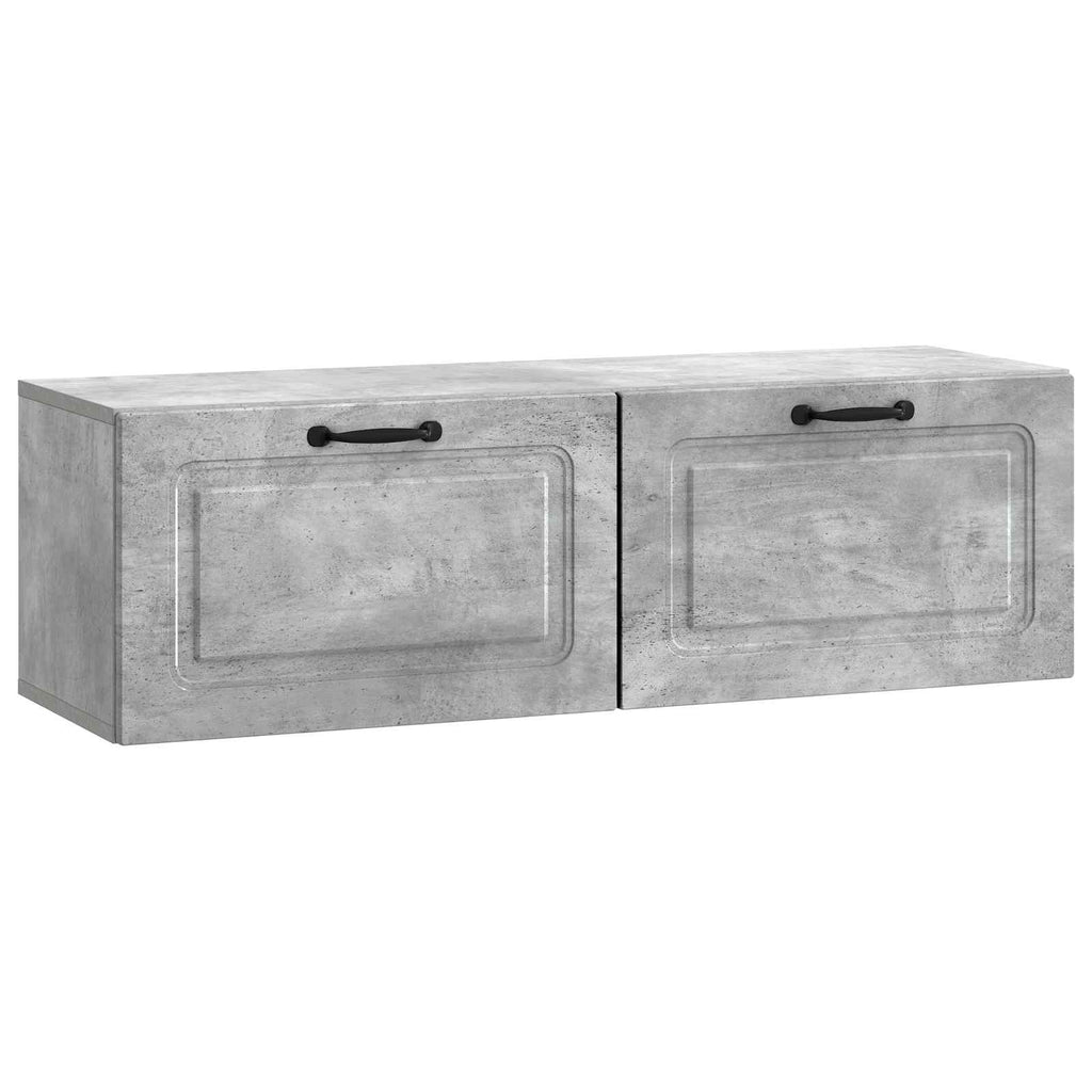 vidaXL Szafka RTV montowana na ścianie Betonowy szary 98 x 31 x 30 cm