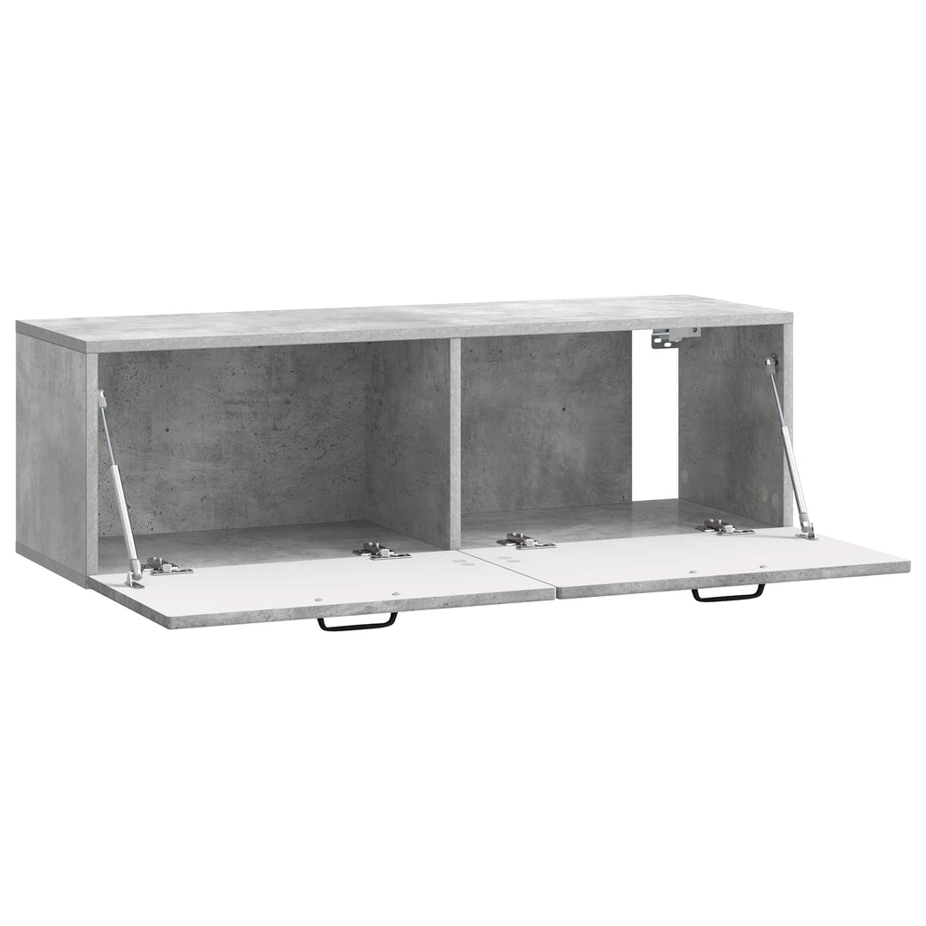 vidaXL Szafka RTV montowana na ścianie Betonowy szary 98 x 31 x 30 cm