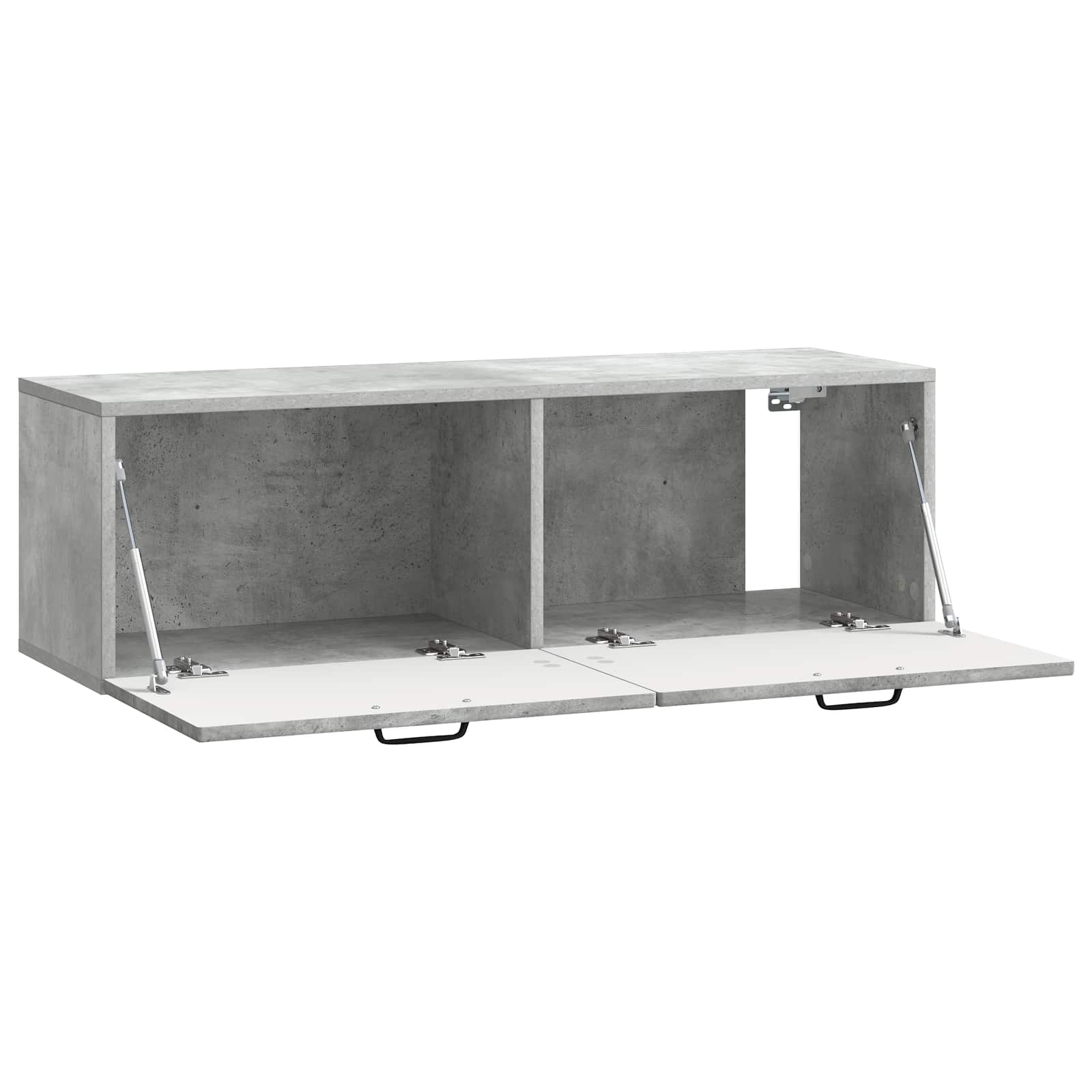vidaXL Szafka RTV montowana na ścianie Betonowy szary 98 x 31 x 30 cm