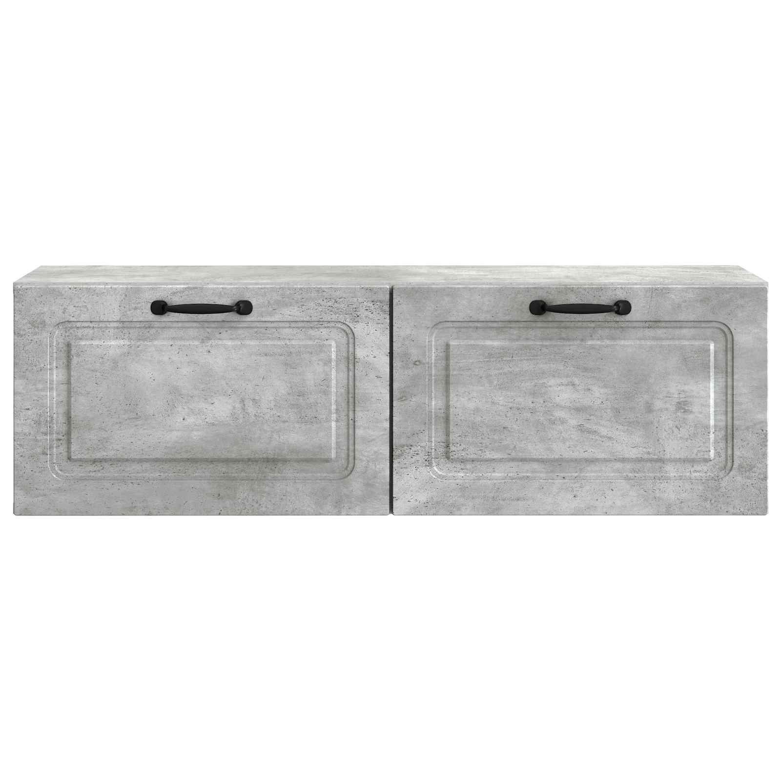 vidaXL Szafka RTV montowana na ścianie Betonowy szary 98 x 31 x 30 cm