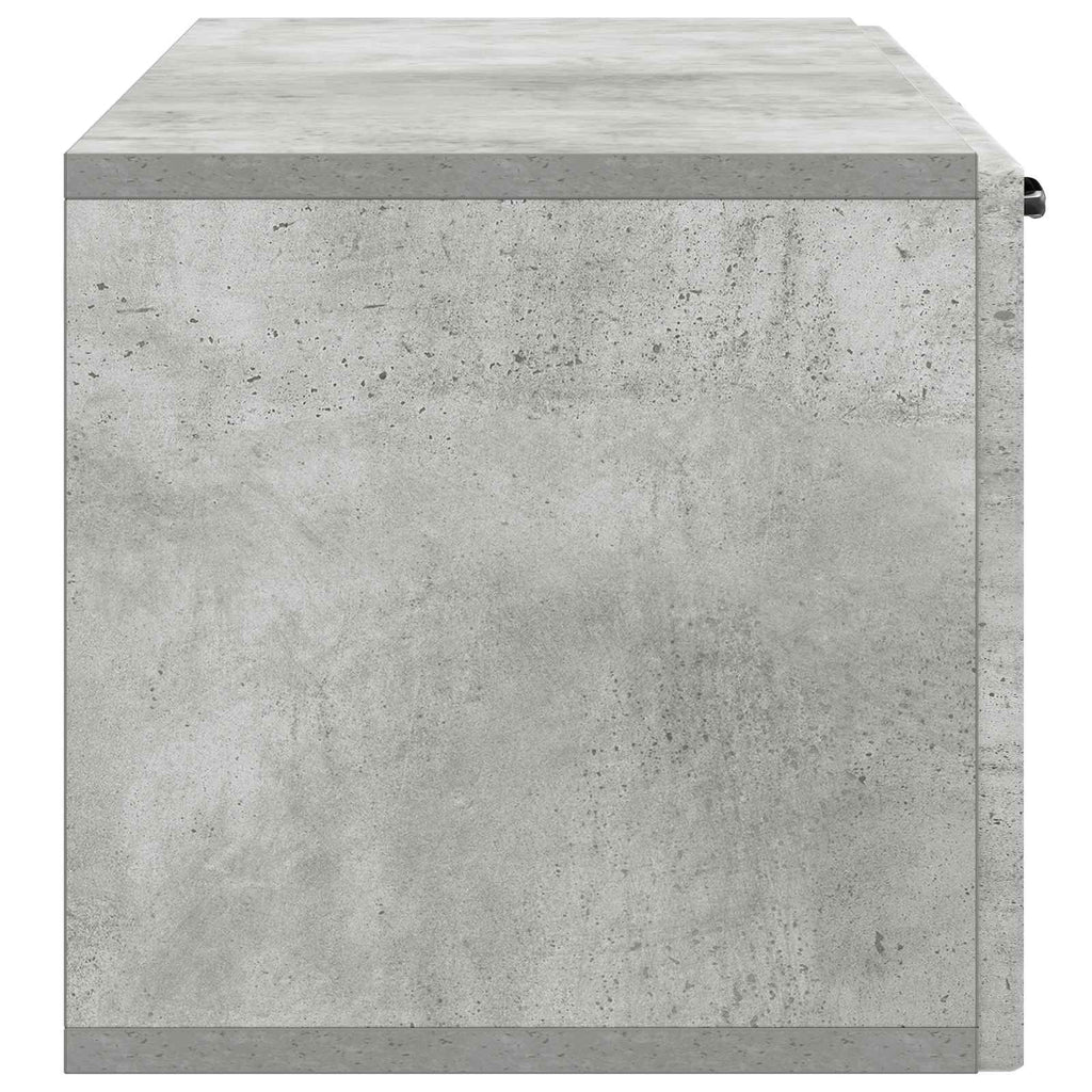 vidaXL Szafka RTV montowana na ścianie Betonowy szary 98 x 31 x 30 cm
