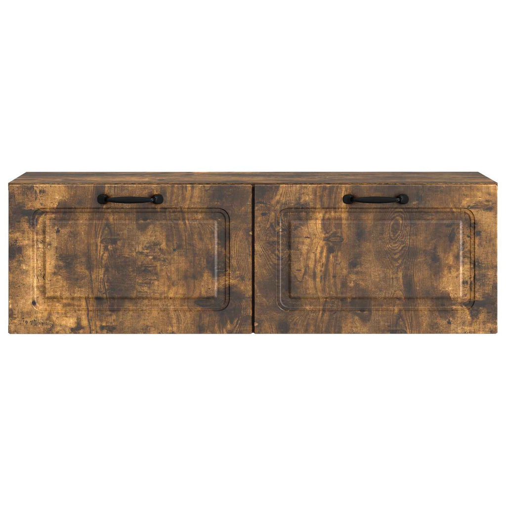 vidaXL Szafka RTV montowana na ścianie Dąb wędzony 98 x 31 x 30 cm