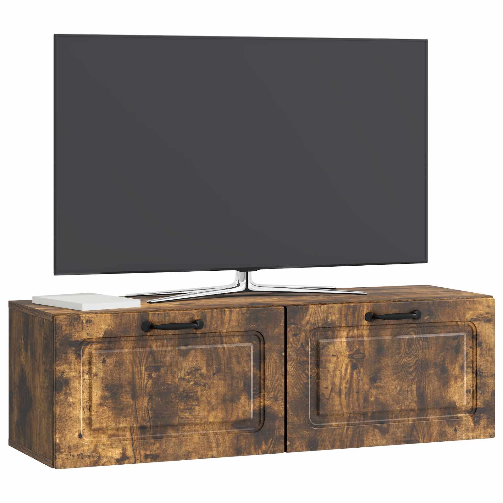 vidaXL Szafka RTV montowana na ścianie Dąb wędzony 98 x 31 x 30 cm