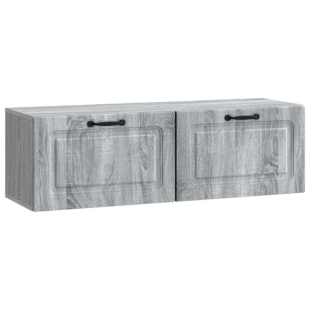 vidaXL Szafka RTV montowana na ścianie Szary Sonoma 98 x 31 x 30 cm