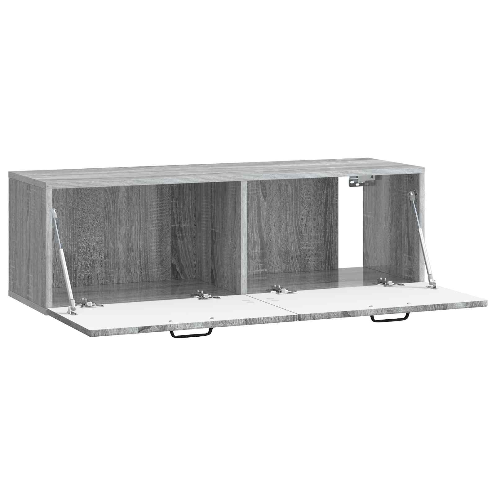 vidaXL Szafka RTV montowana na ścianie Szary Sonoma 98 x 31 x 30 cm