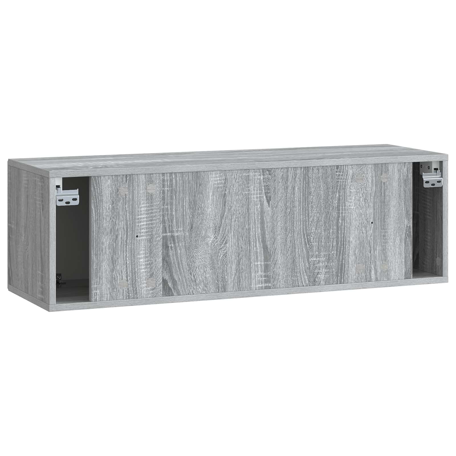 vidaXL Szafka RTV montowana na ścianie Szary Sonoma 98 x 31 x 30 cm
